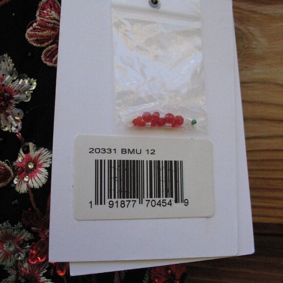 Mac Duggal 20331 EMBELLISHED RUFFLED ONE SHOULDER A LINE GOWN Black 12 - Picture 15 of 15